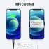 ACEFAST C1-01 - USB-C To Lightning Plug, MFI Certified, Fast Charging And Data Transmittion Cable (PD 30W - 3A - 1.2M), Aluminum Alloy, Compatbile With iPhone 13/12/ 11, iPad, Airpods - Deep Grey